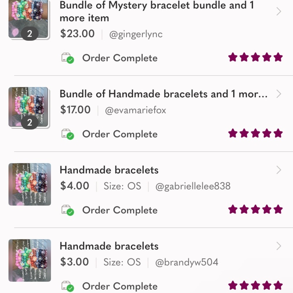 Handmade bracelets - Picture 3 of 4